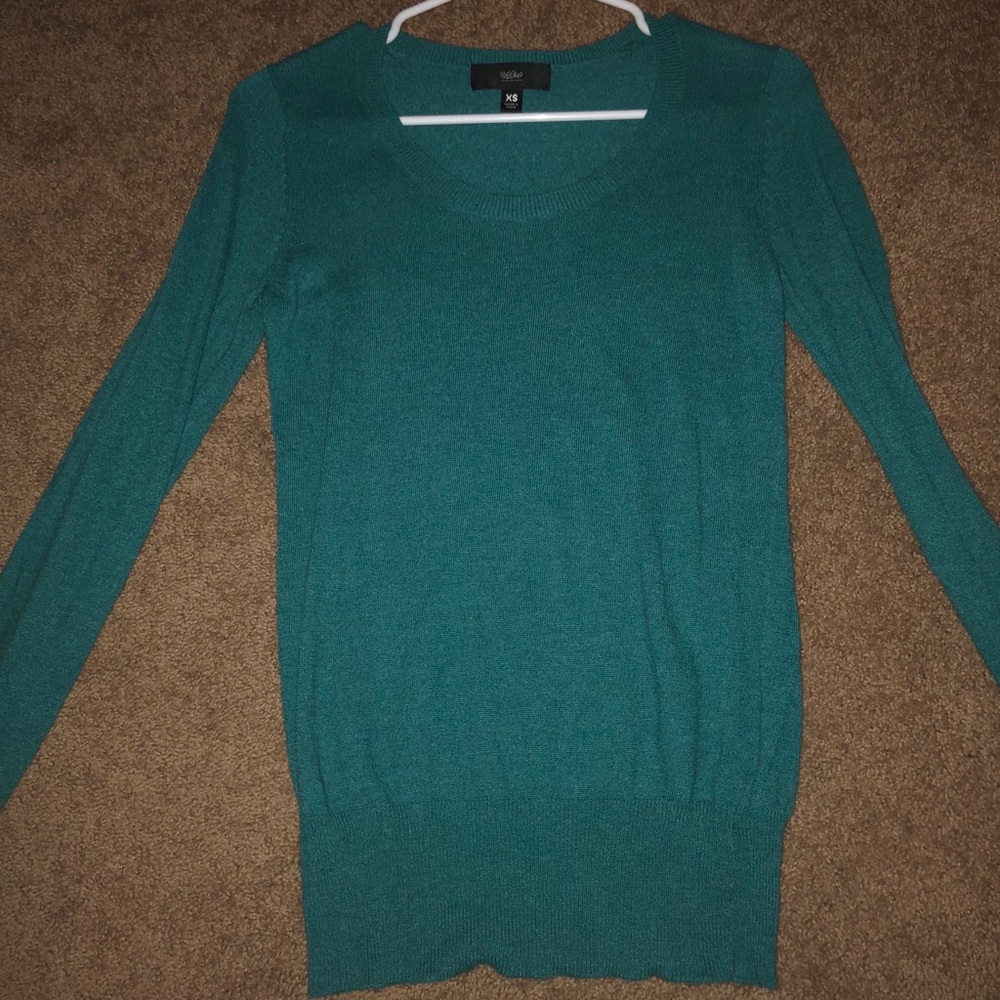 Teal sweater